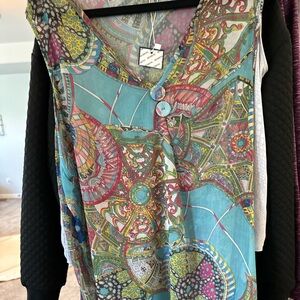 Desheng one size summer shear top